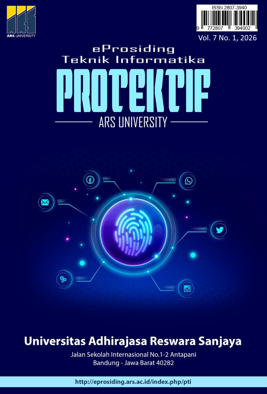 					View Vol. 7 No. 1 (2026): eProsiding Teknik Informatika (PROTEKTIF) 2026
				